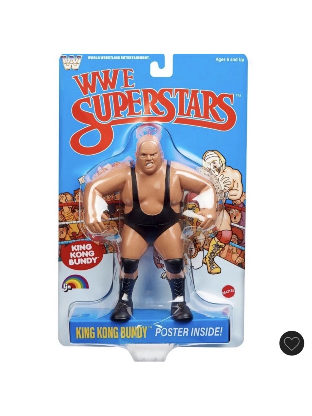 WWE LJN Superstars King Kong Bundy NEW Series 2 Wrestling Figure Blue In Hand